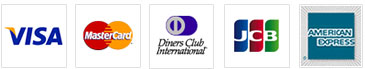 カード:VISA MasterCard DinnersClub JCB AMERICANEXPRESS