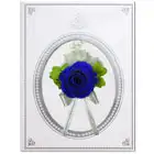 お祝いプリザーブドフラワー電報　ブルー