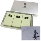 万葉ノ杉芳お線香セット（台紙：布貼り 黒箔押し 哀歌）